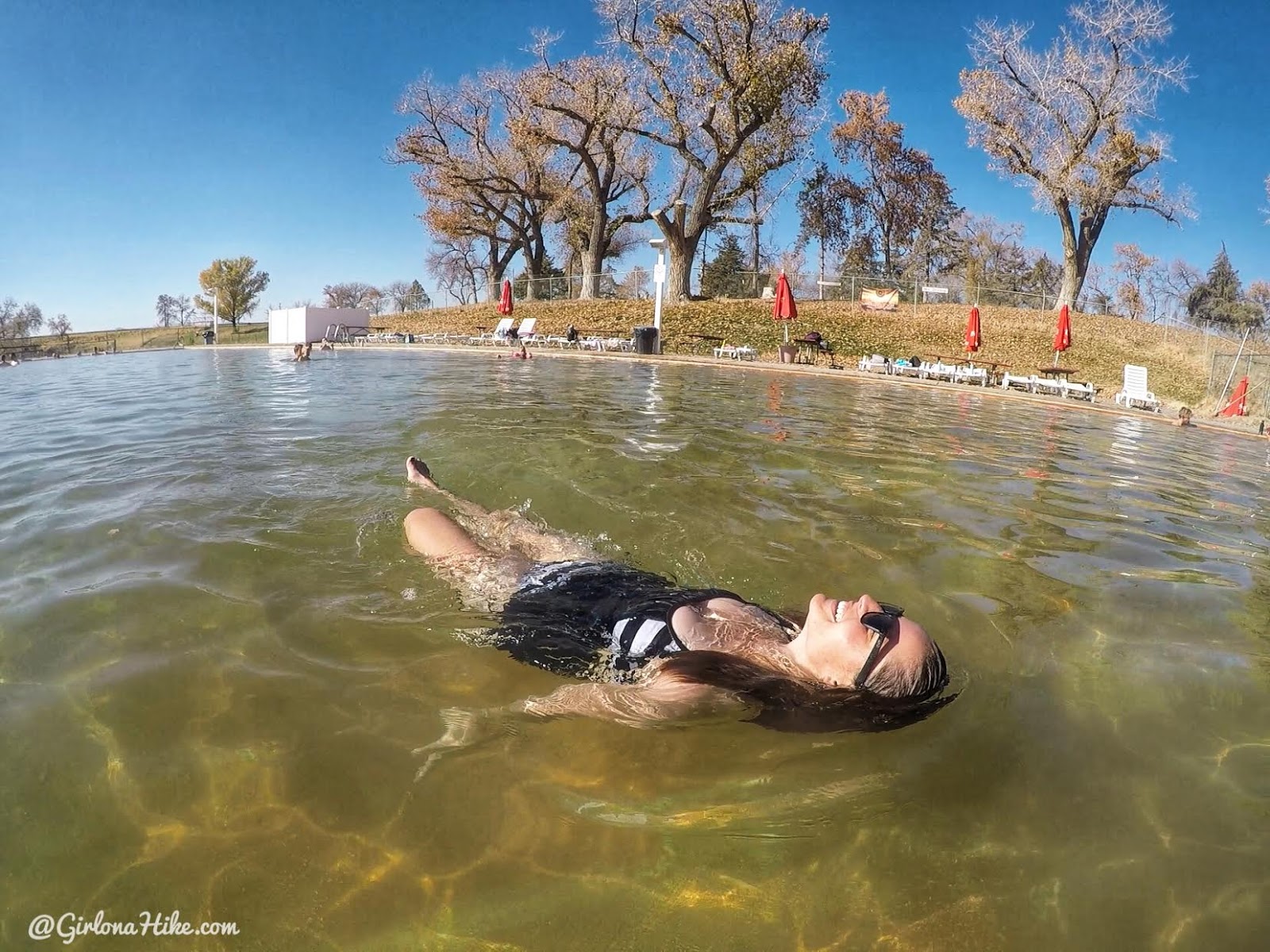 Soaking at Crystal Hot Springs, Hot Springs in Utah