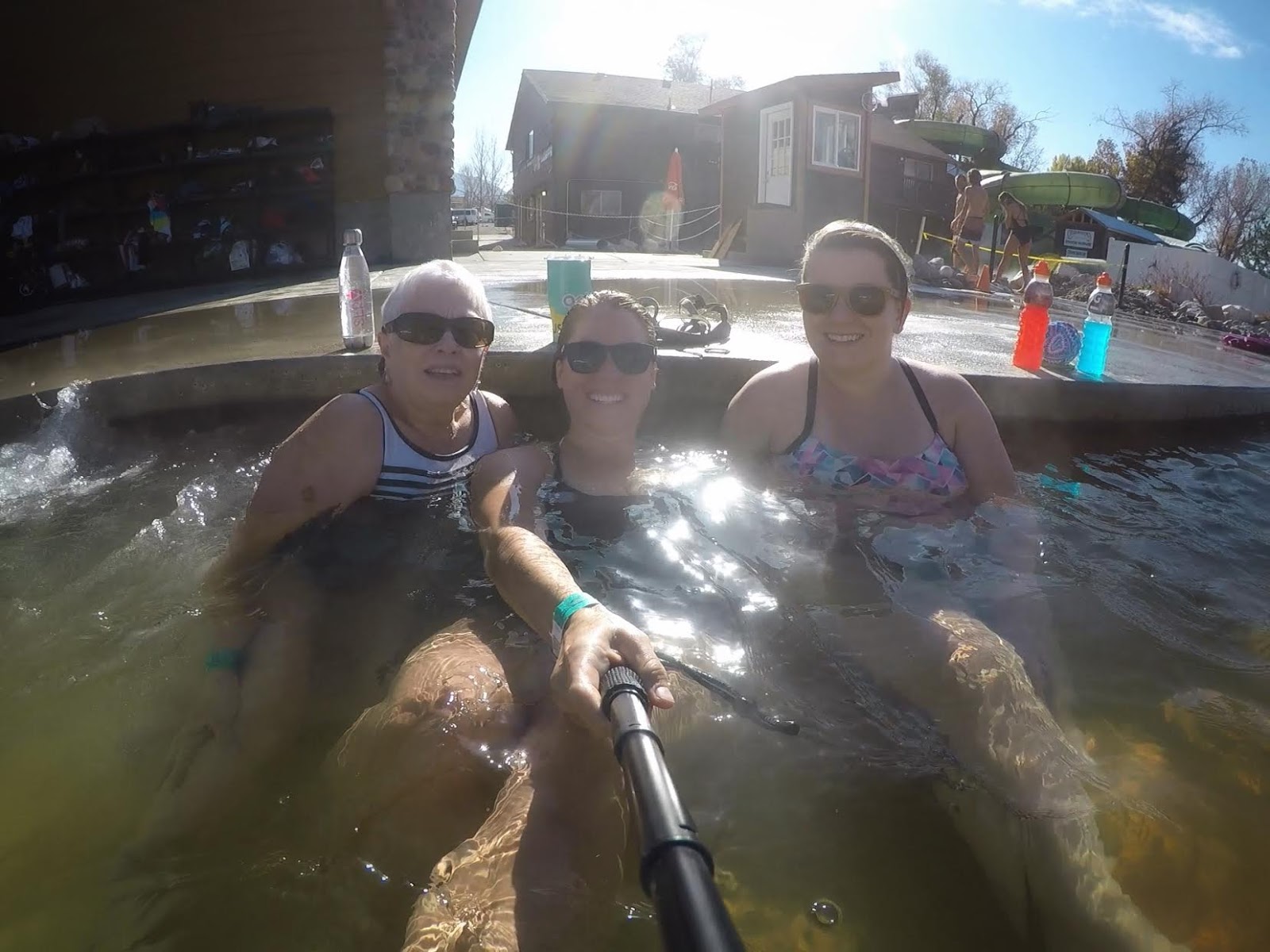 Soaking at Crystal Hot Springs, Hot Springs in Utah