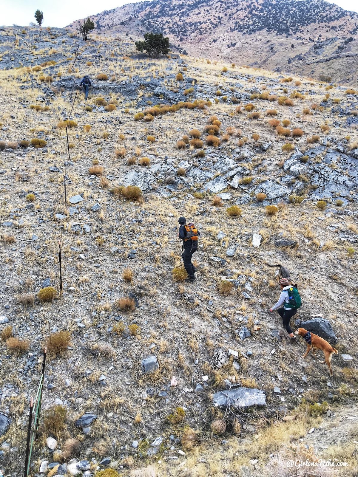 Hiking to Castle Rock, Stansbury Island