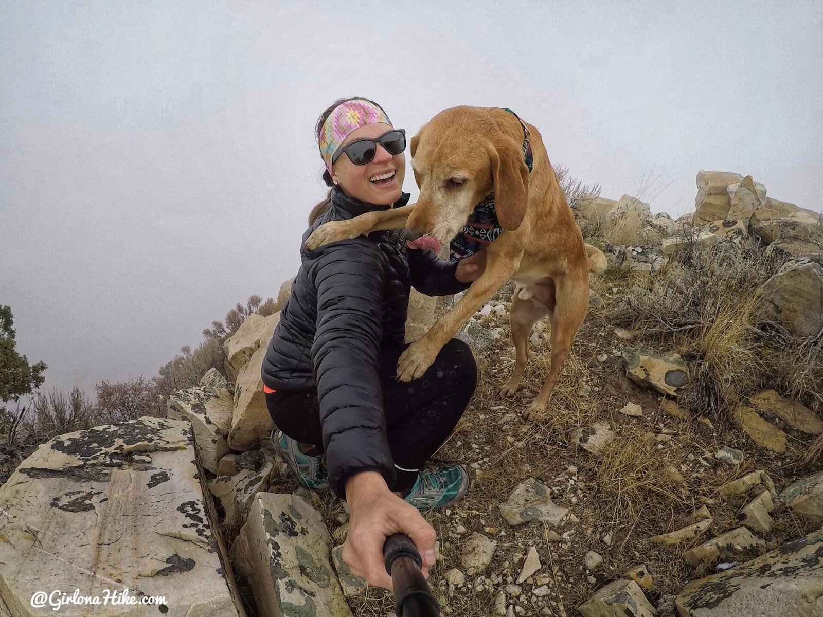 Hiking to Castle Rock, Stansbury Island