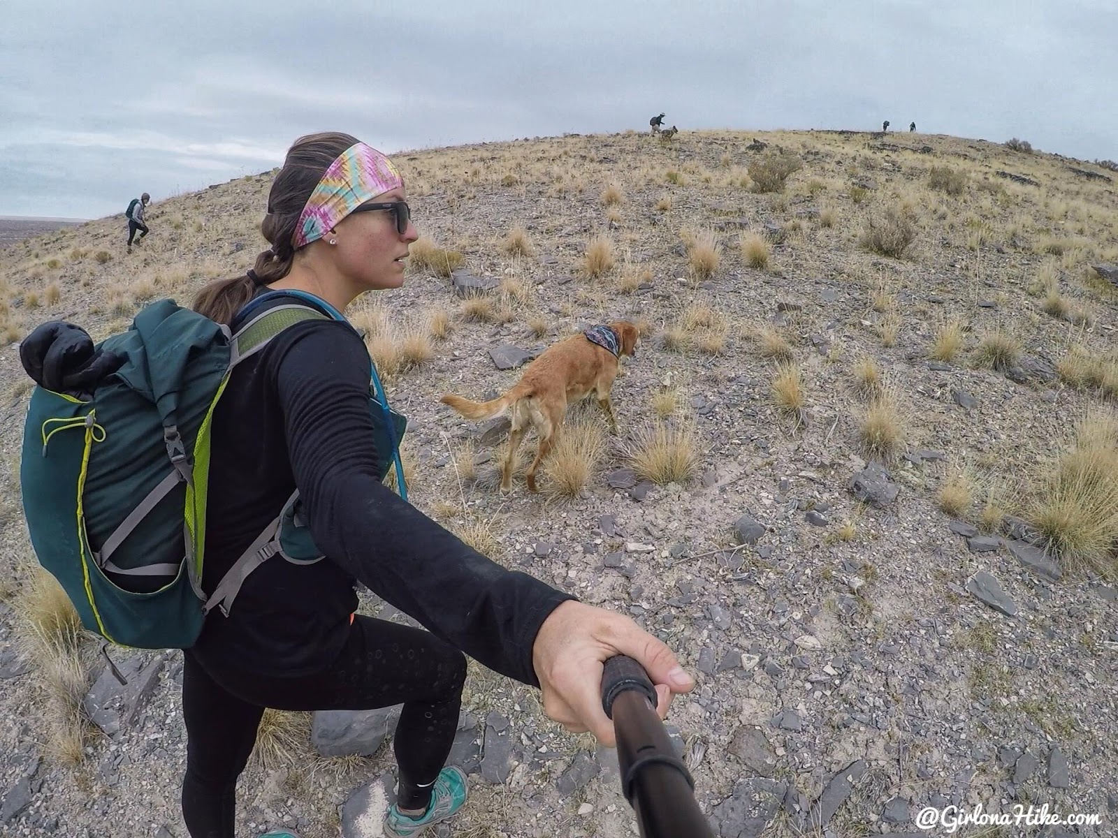 Hiking to Castle Rock, Stansbury Island