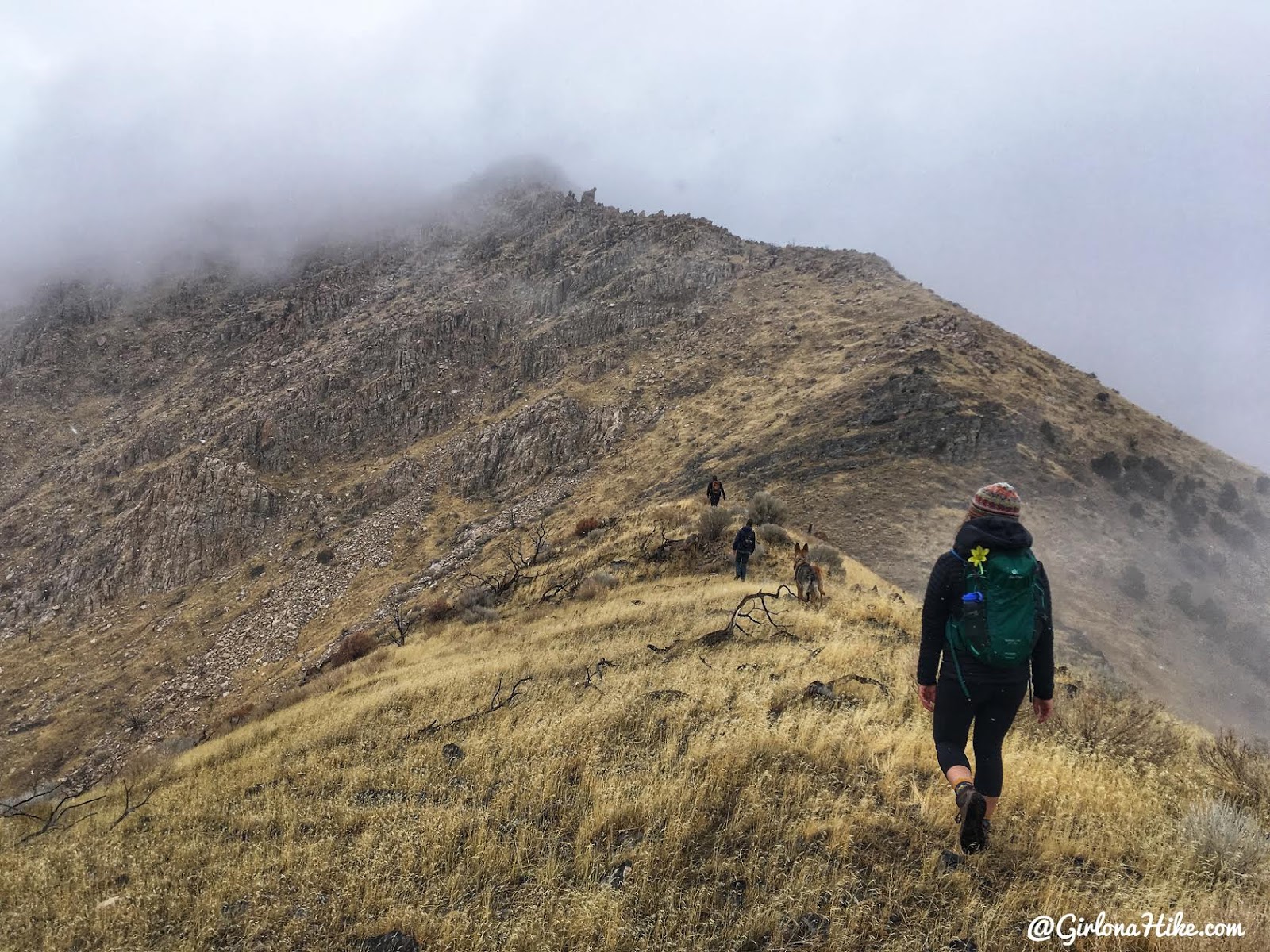 Hiking to Castle Rock, Stansbury Island