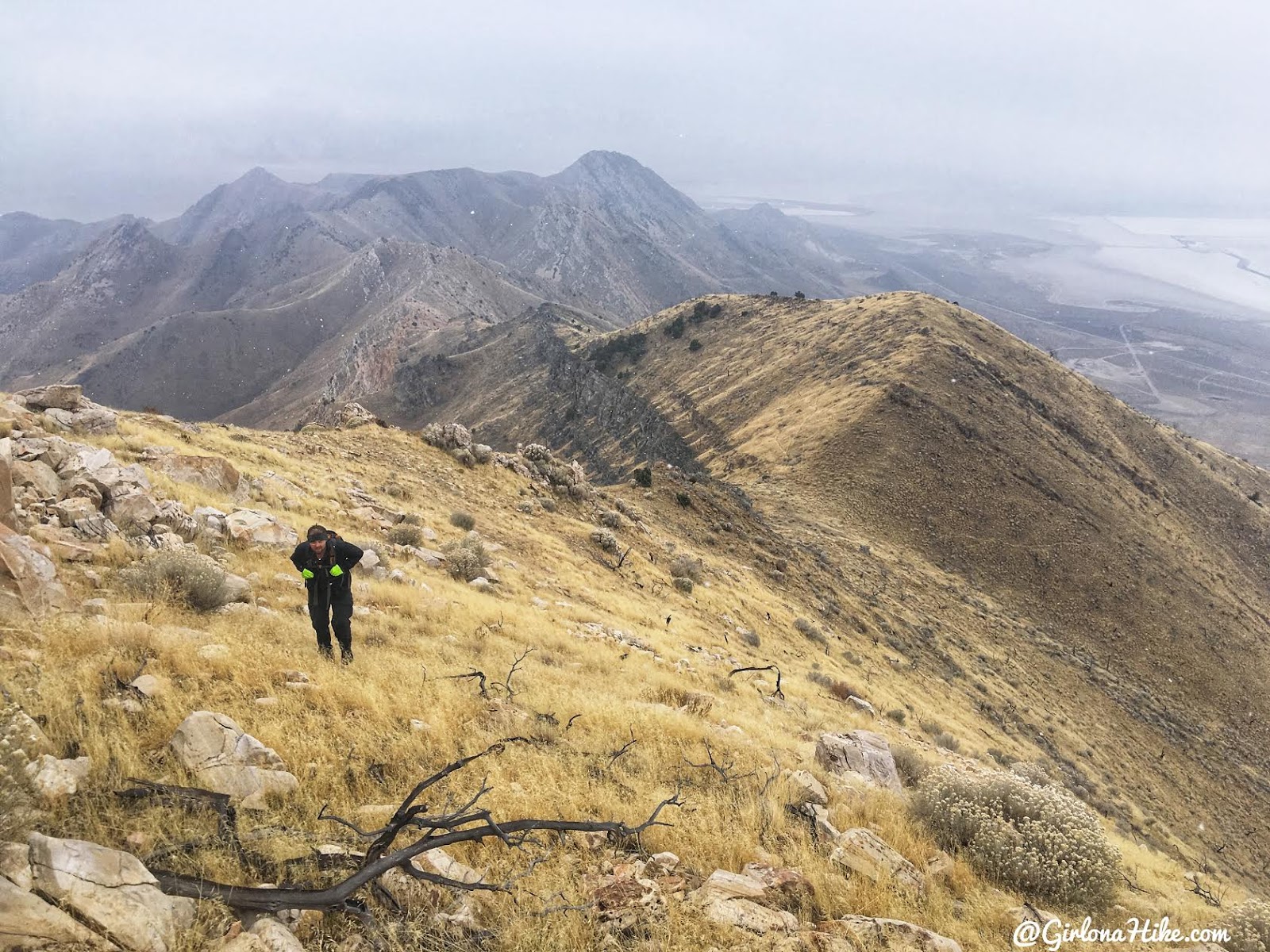 Hiking to Castle Rock, Stansbury Island