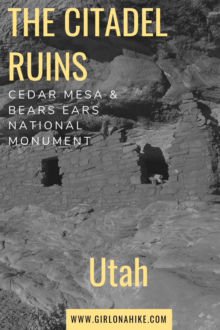 Hiking to The Citadel Ruins, Cedar Mesa, Ruins in Utah, Bears Ears National Monument