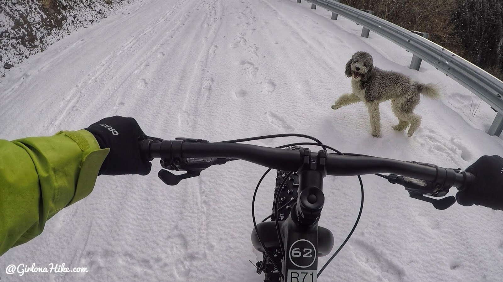 Hiking to Scout Falls - in Winter!, Riding a Fat Tire Bike for the first time