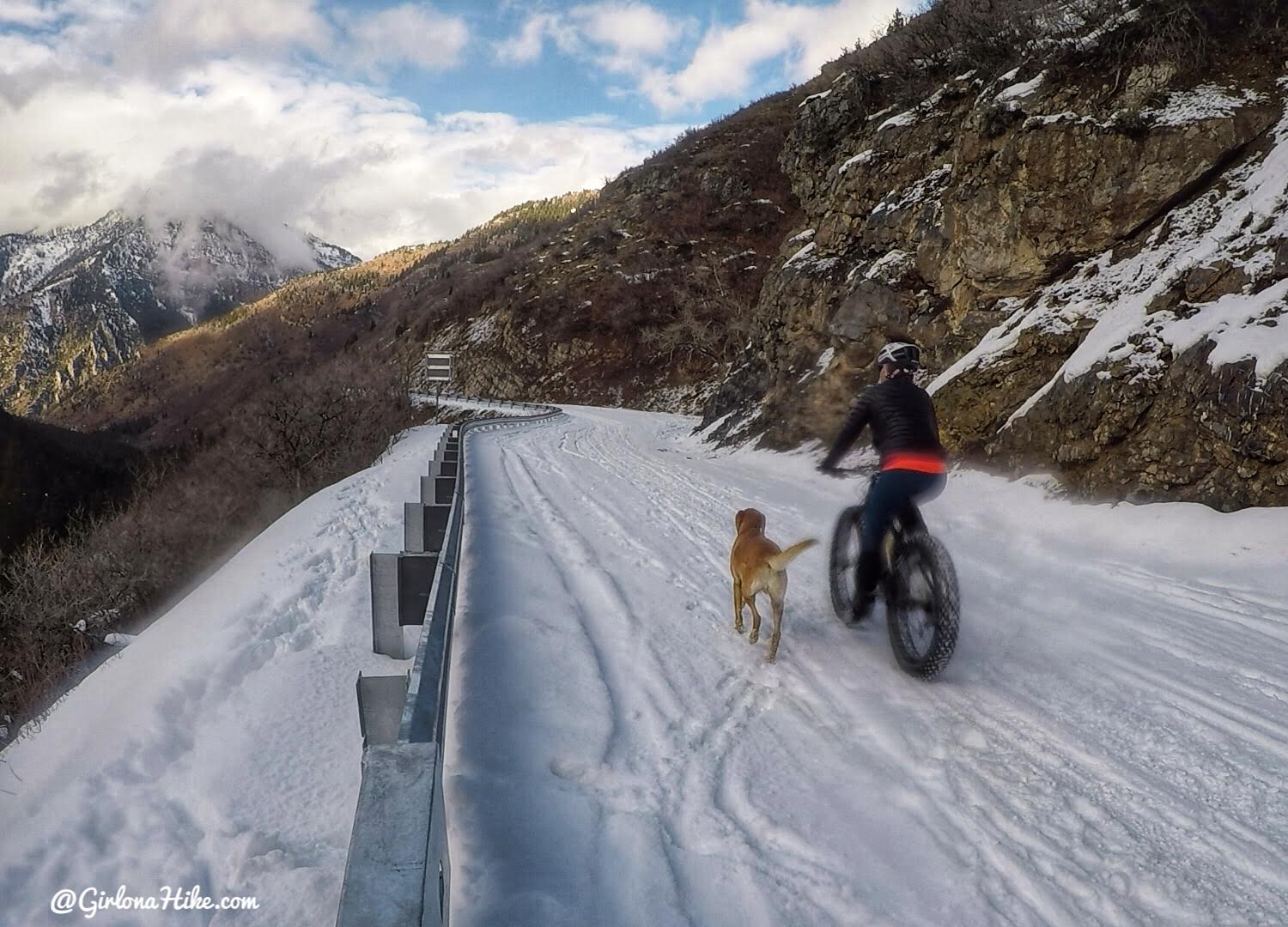 Hiking to Scout Falls - in Winter!, Riding a Fat Tire Bike for the first time