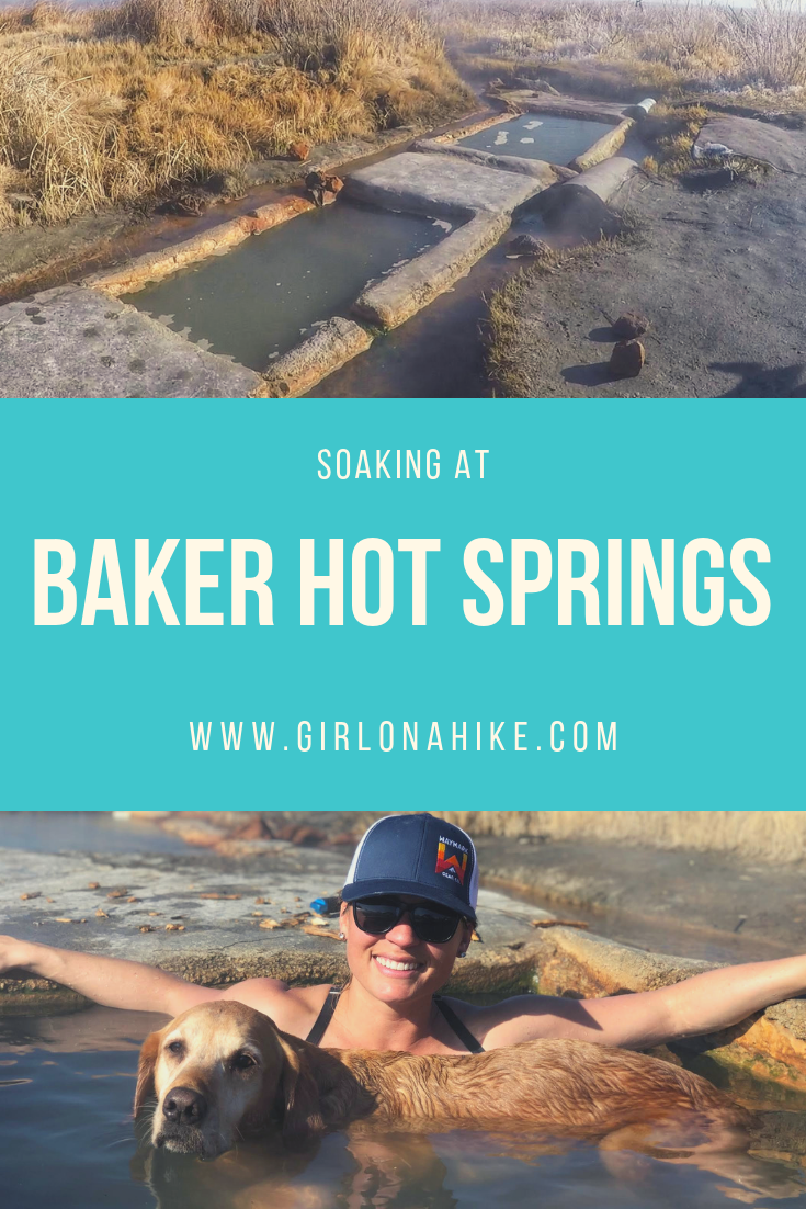 Soaking at Baker Hot Springs, Utah