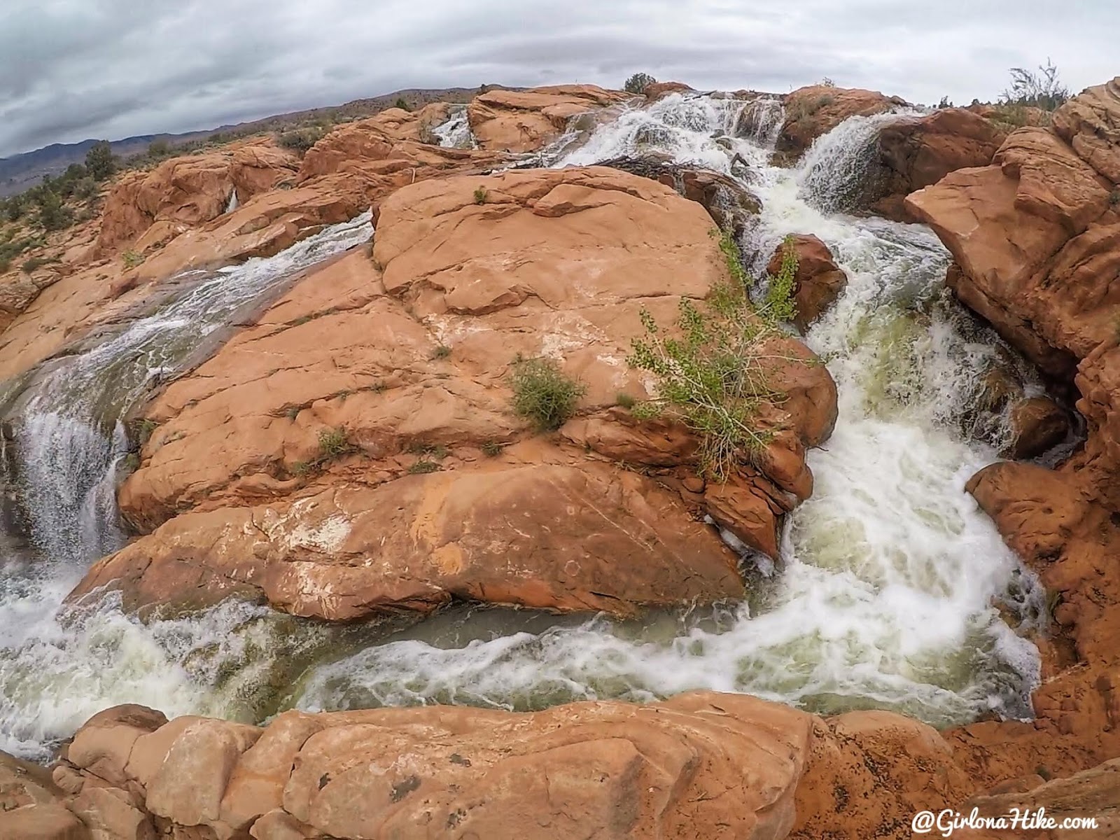 Camping at Gunlock State Park, Utah