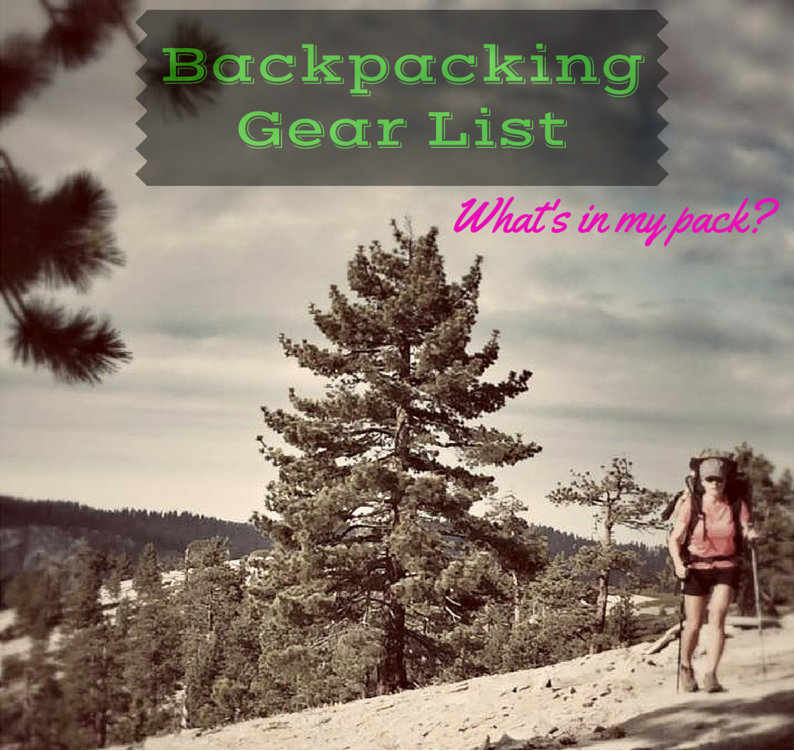 Backpacking Gear List