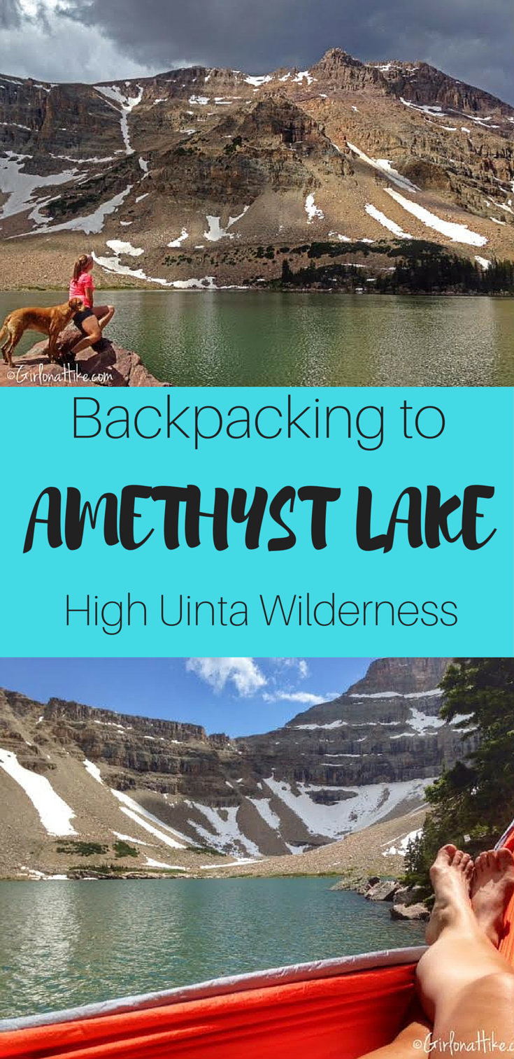 Backpacking to Amethyst Lake, Uintas, Hiking in Utah with Dogs