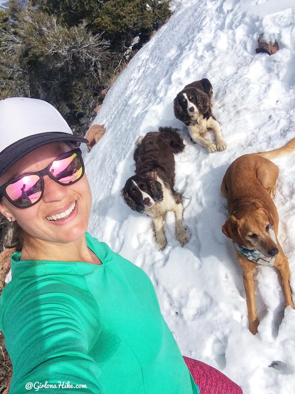 Hiking to Mt. Aire in Winter, Millcreek Canyon