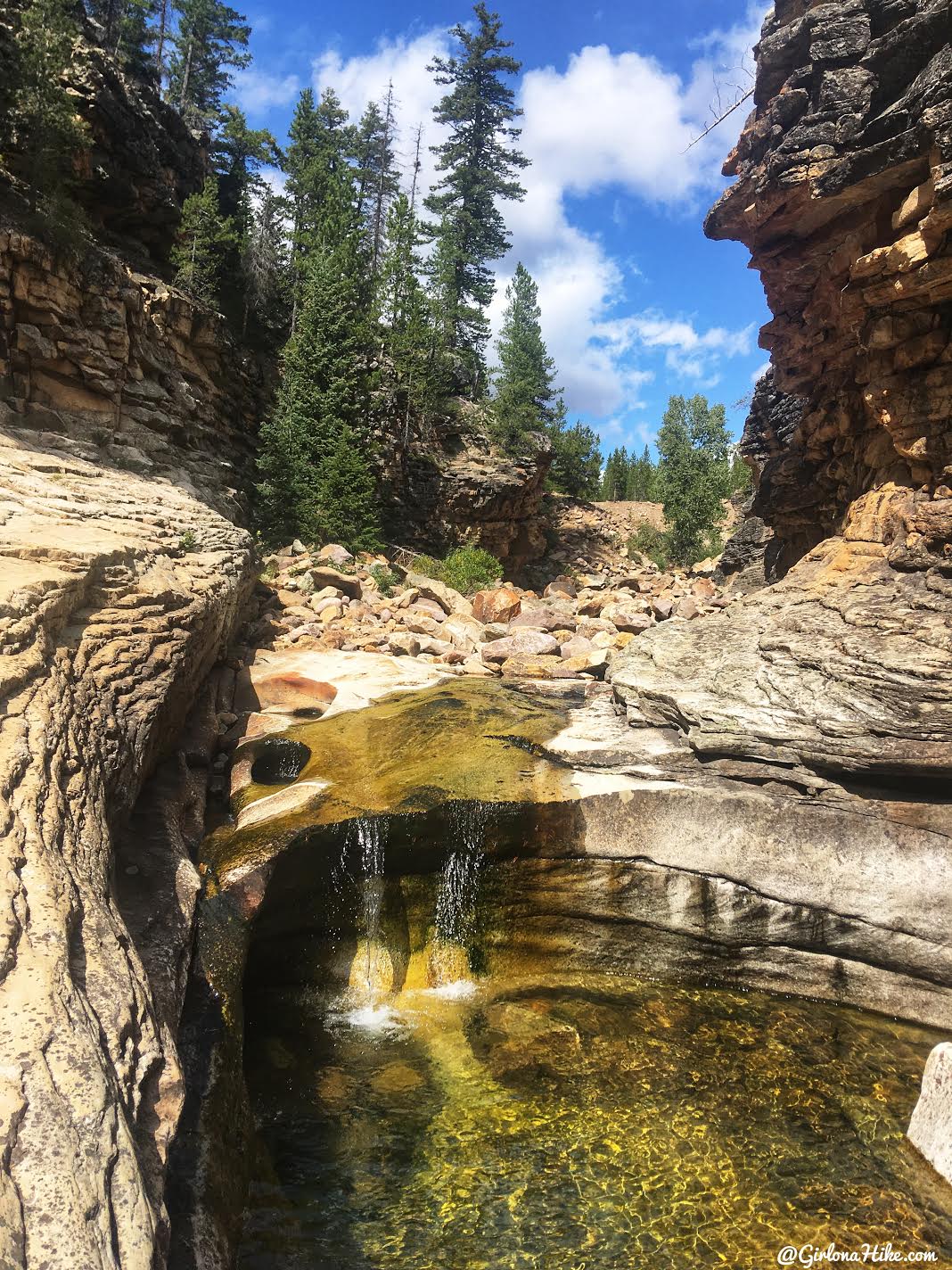 Exploring the Cataract Gorge, Uintas