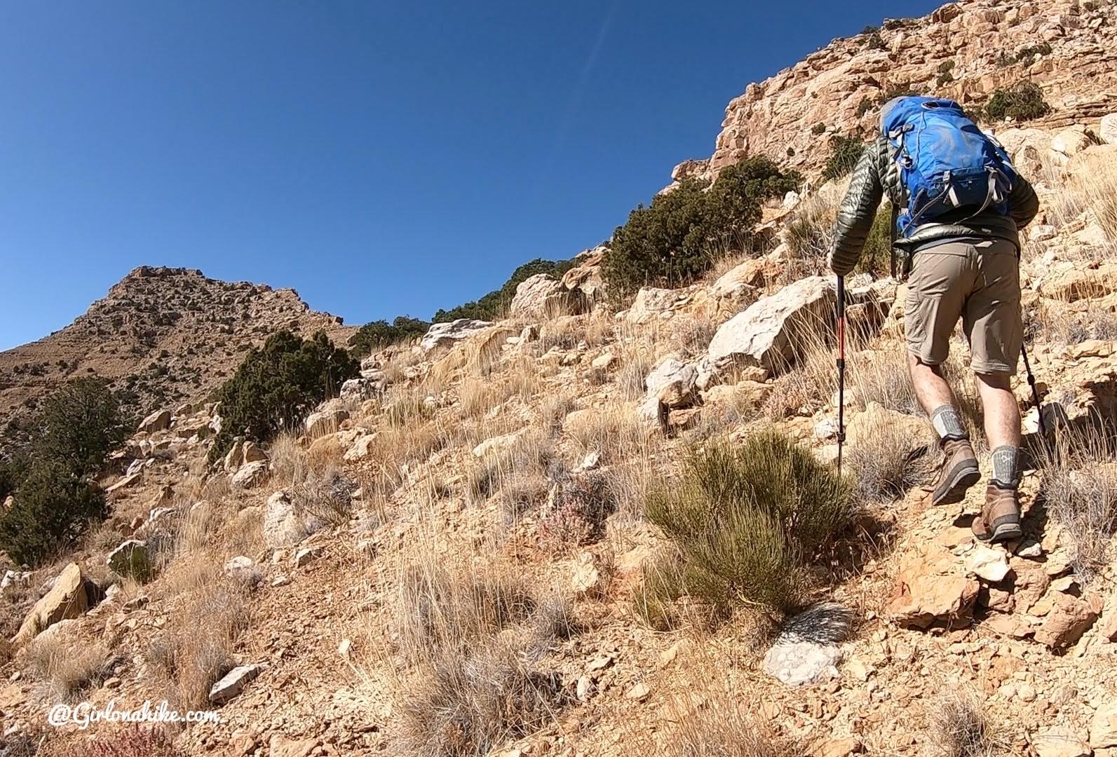 Hiking to Mt.Elliott, Book Cliff Mountains