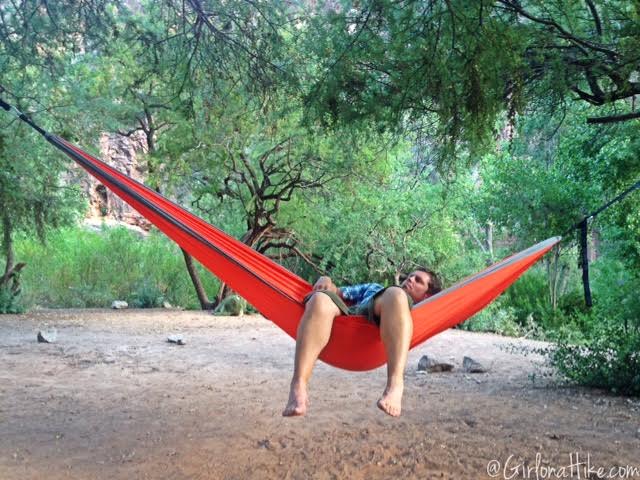 Hiking to Havasu Falls, Arizona, Kroex Double Hammock