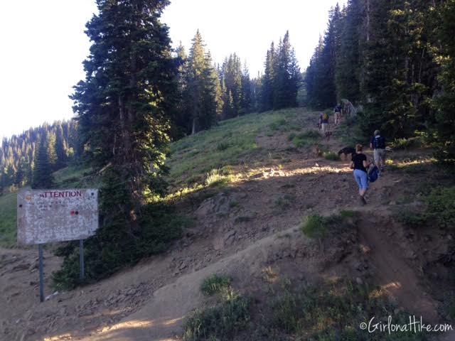 Hiking to Clayton Peak via Guardsmans Pass