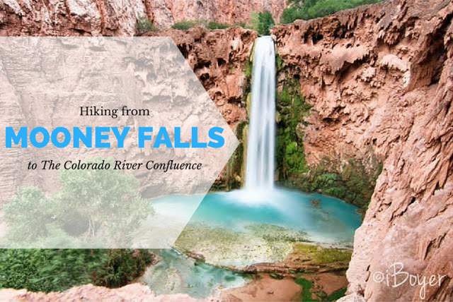 Hiking to Havasu Falls, Hiking to Mooney Falls and the Colorado River Confluence