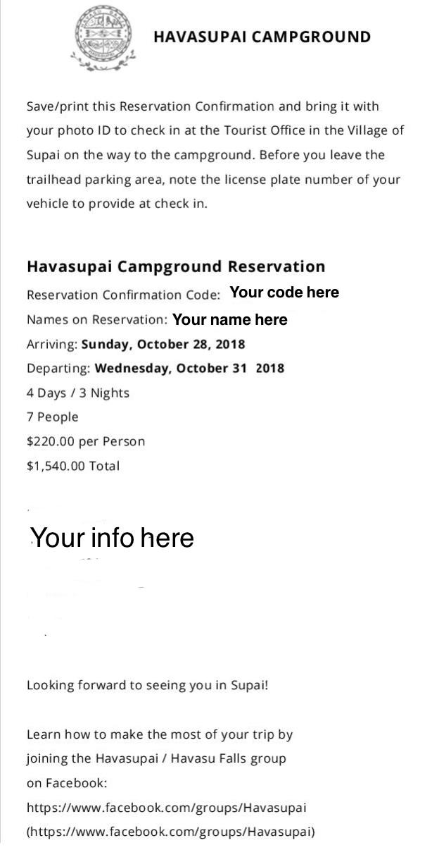 How to Get a Havasupai Permit in 2019