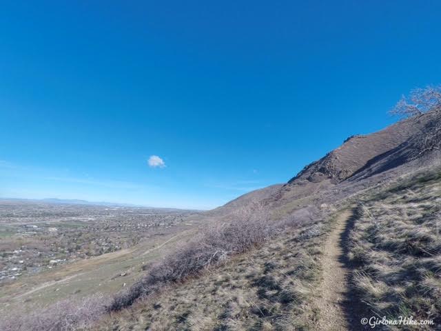 Hiking to Flag Rock in Farmington, Utah