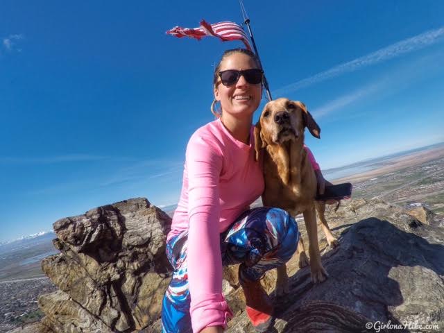 Hiking to Flag Rock in Farmington, Utah