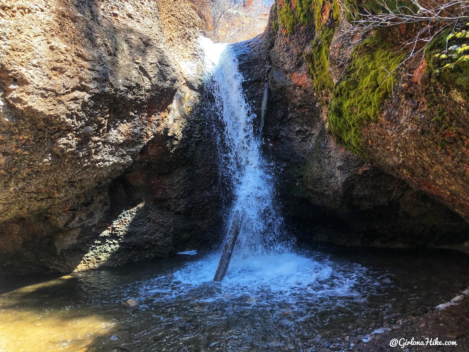 The Grotto Trail & Waterfall, Nebo Scenic Loop Road trails, Waterfalls in Utah