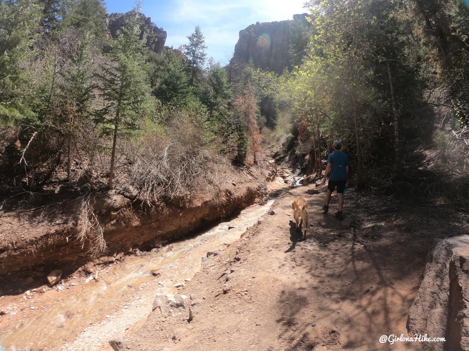 Hiking to the Hidden Haven Waterfall, Parowan, Utah waterfall, Brian Head waterfall, waterfalls in utah, waterfalls in southern utah, dog friendly utah waterfalls