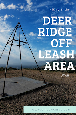 Hiking at the Deer Ridge Off Leash Area, draper utah trail, draper alien tower