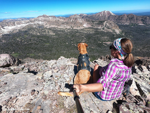 Backpacking to Naturalist Basin, Uintas, hiking to spread eagle peak