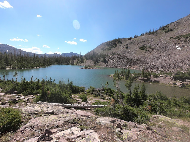 Hiking to Whiskey Island Lake, Uintas