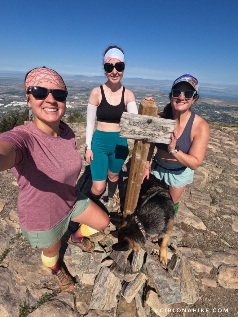 Hiking Lewis Peak, north ogden divide trailhead