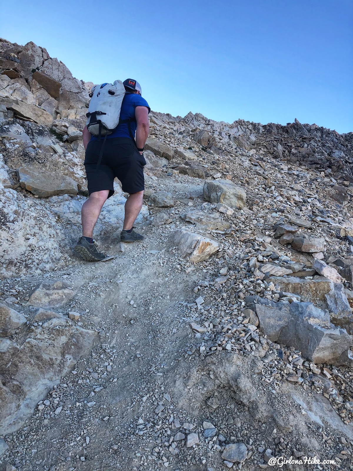 Hiking to Mt.Borah, Idaho State High Point