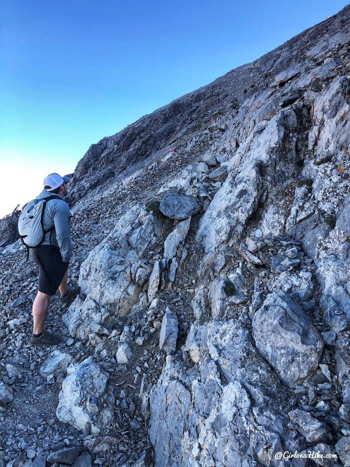 Hiking to Mt.Borah, Idaho State High Point