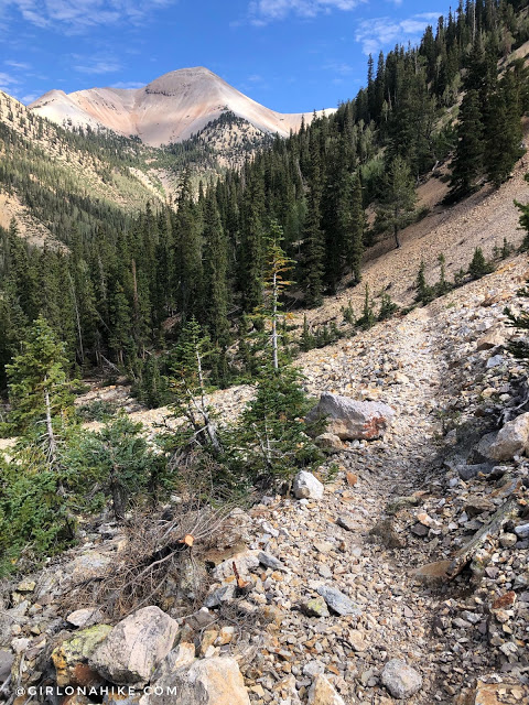 Hiking to Blue Lake, Tushar Mountains