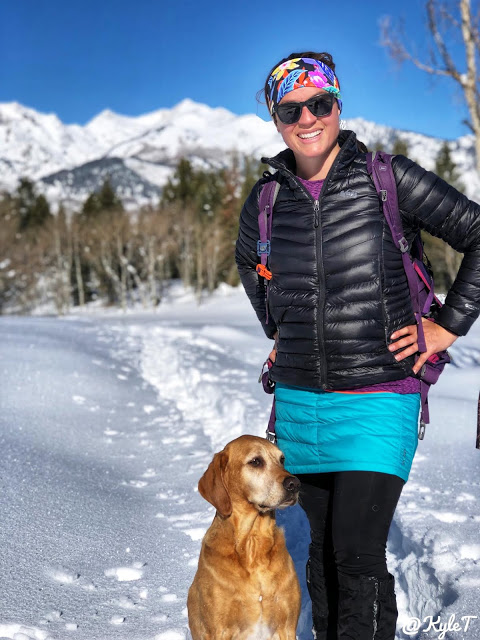 What to Wear while Hiking in Winter - For Women!, Skhoop Mini Down Skirt