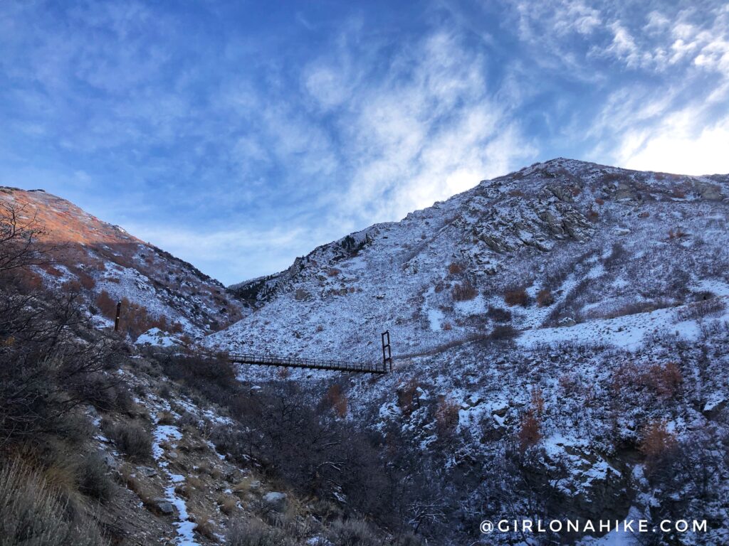 Hike to the Bear Canyon Suspension Bridge, Draper, UT