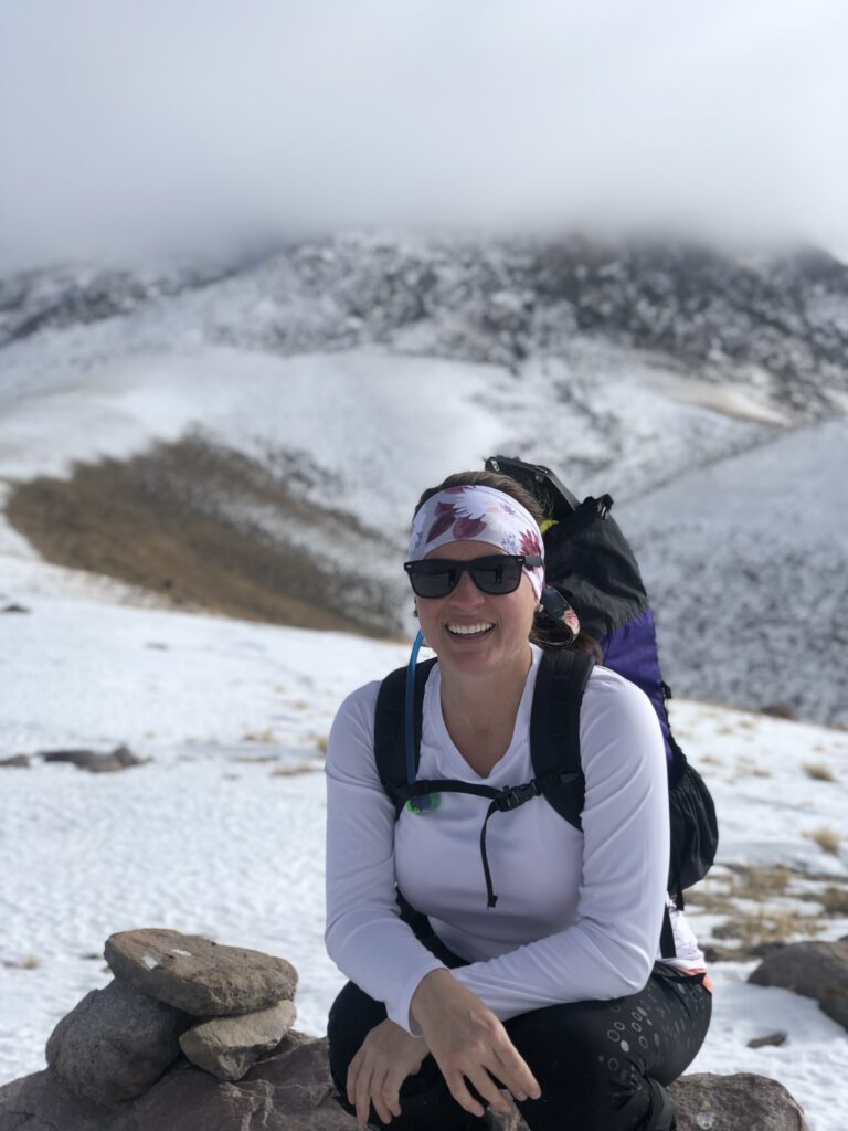 black crook peak in winter