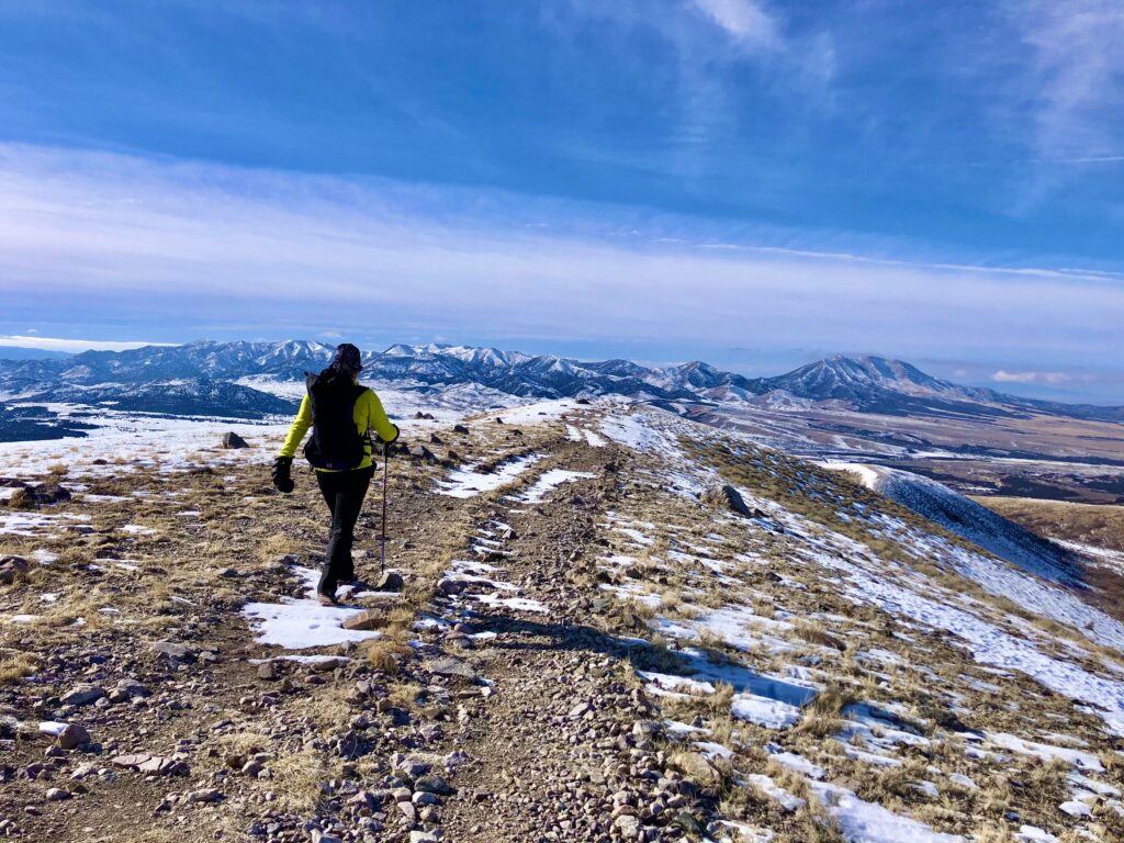 black crook peak in winter