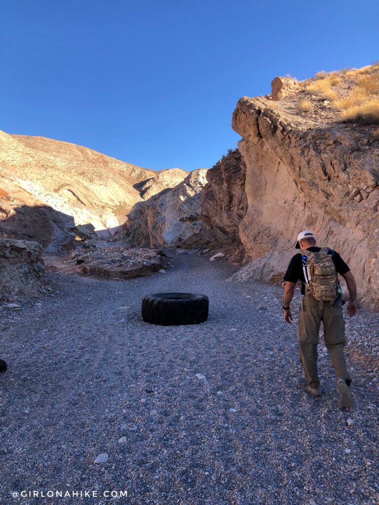 Hiking the Anniversary Narrows Slot Canyon, Nevada