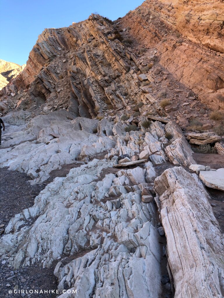 Hiking the Anniversary Narrows Slot Canyon, Nevada