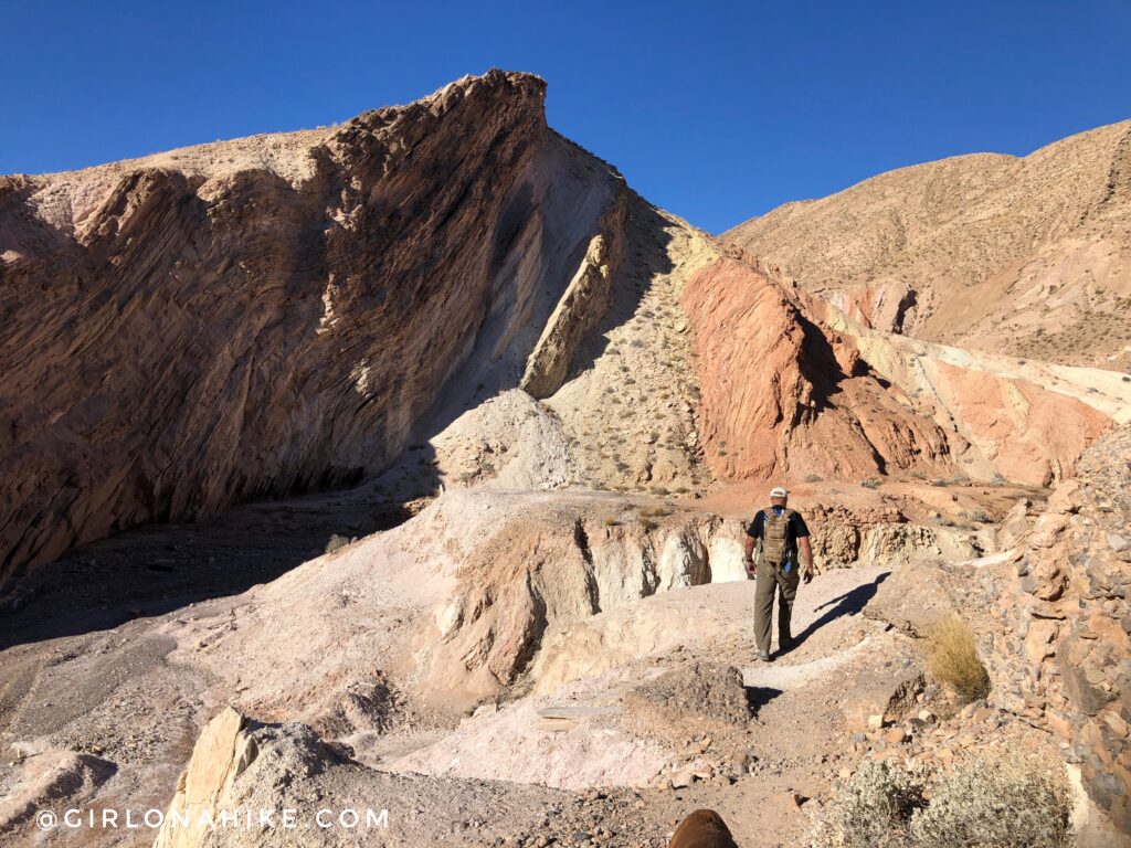 Hiking the Anniversary Narrows Slot Canyon, Nevada