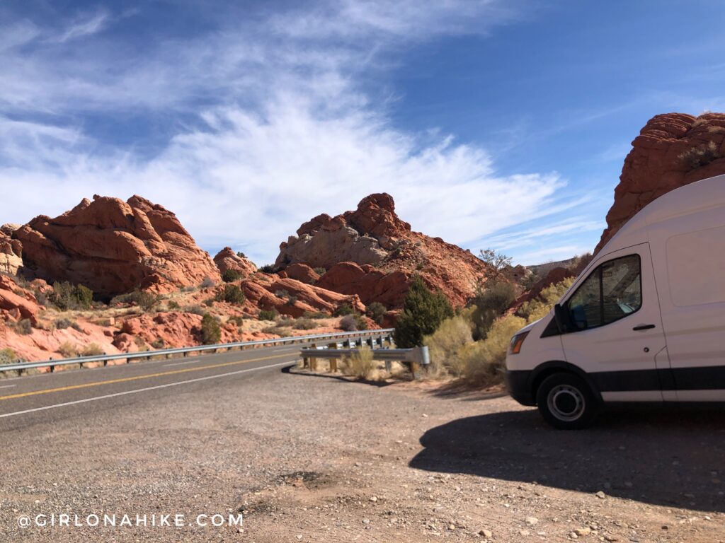 Hiking Catstair Canyon, Stacked Cars near Lake Powell