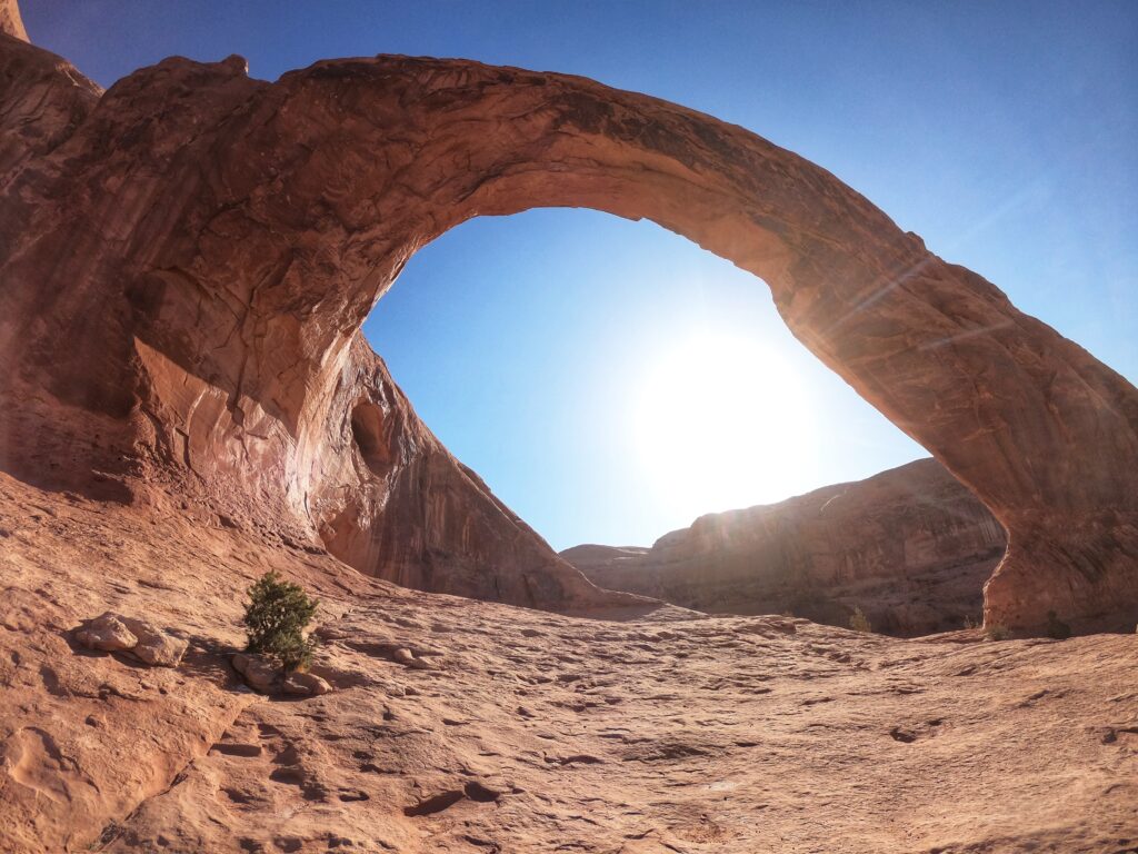 Hiking to Corona Arch, Moab