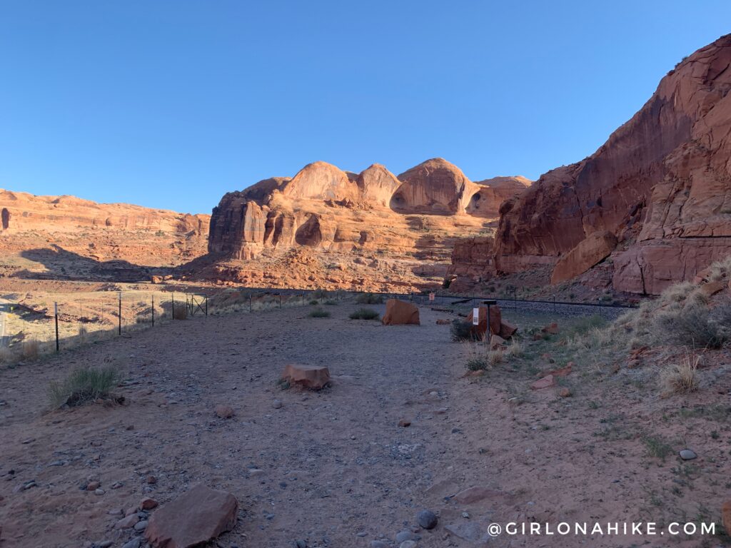 Hiking to Corona Arch, Moab