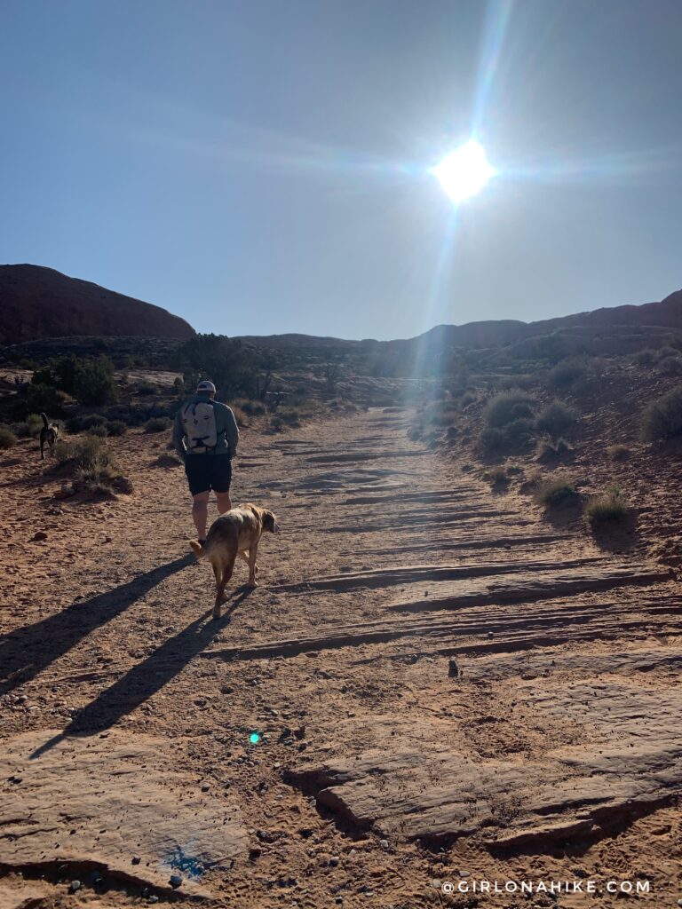 Hiking to Corona Arch, Moab