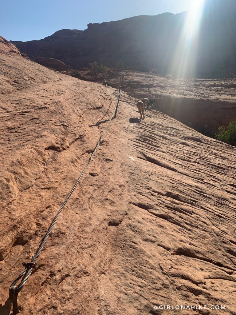 Hiking to Corona Arch, Moab