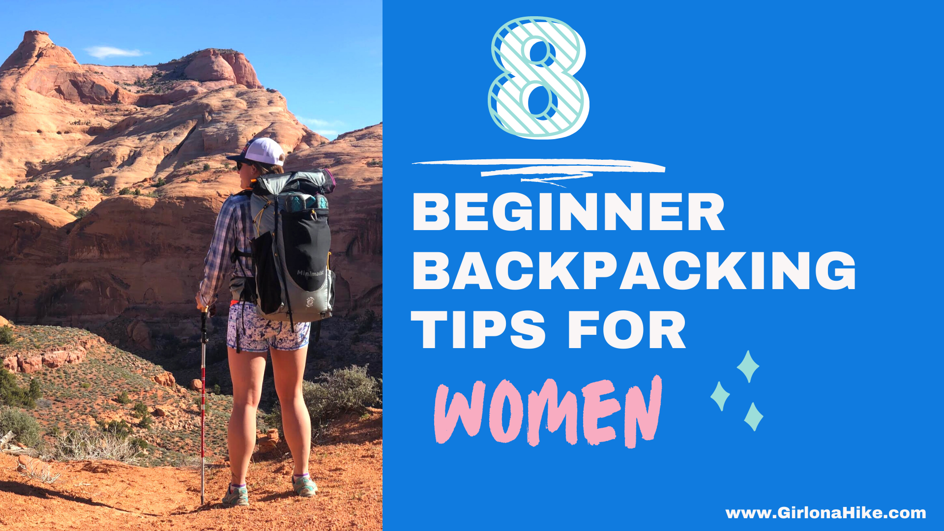 8 Beginner Backpacking Tips for Women Girl on a Hike