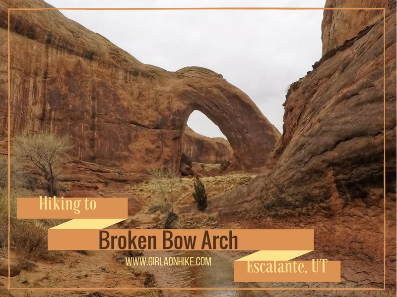 Hiking to Sunset Arch Moonrise Arch Grand Staircase Escalante