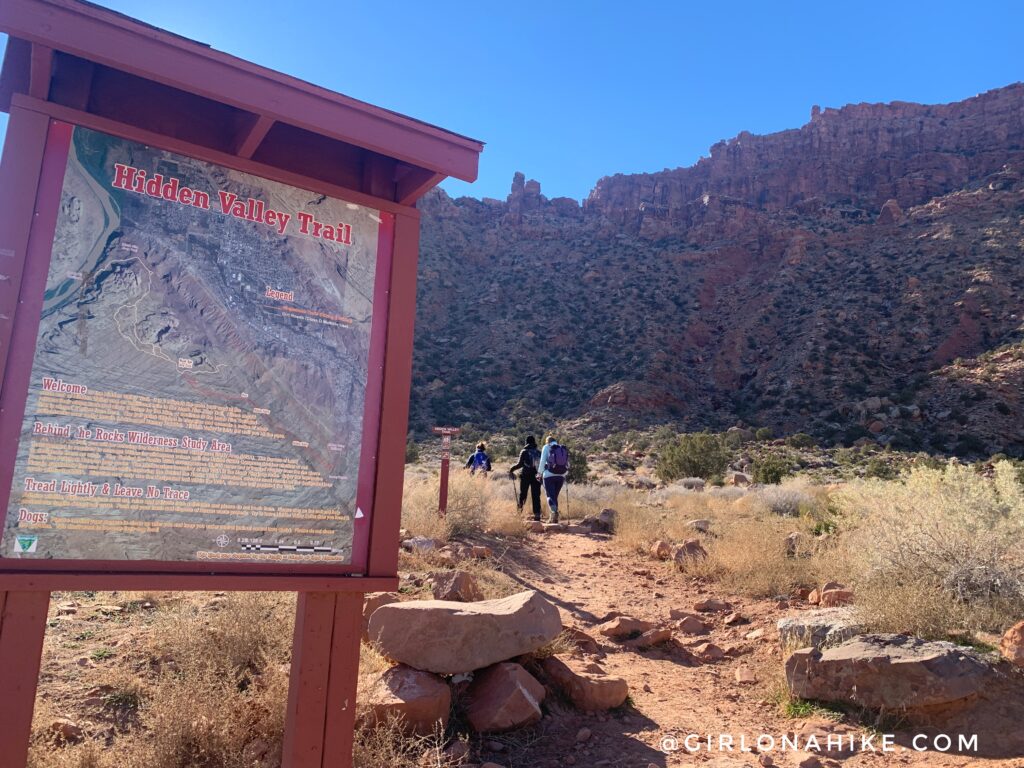 Hiking the Hidden Valley Trail, Moab