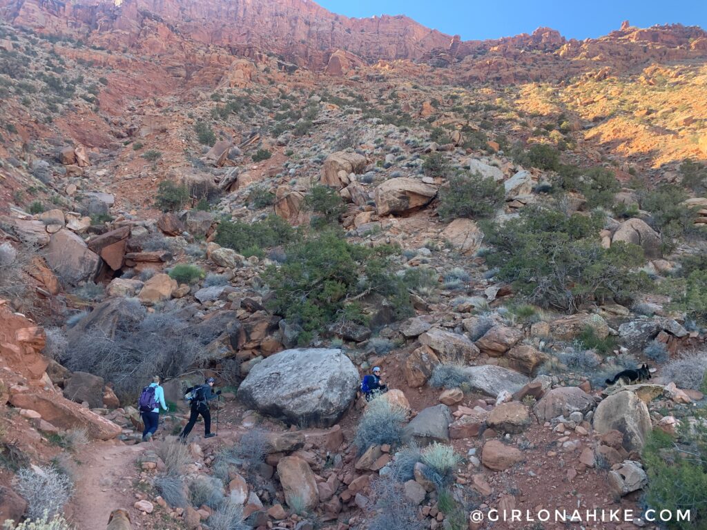 Hiking the Hidden Valley Trail, Moab