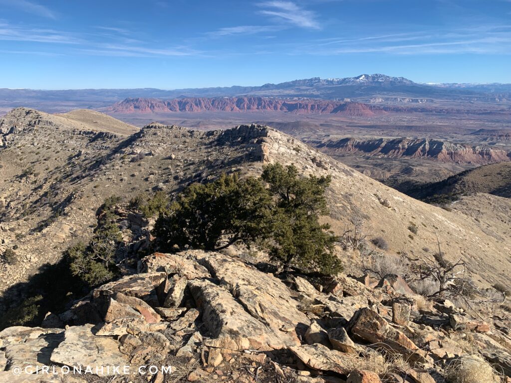 Hiking to Jarvis Peak, St.George