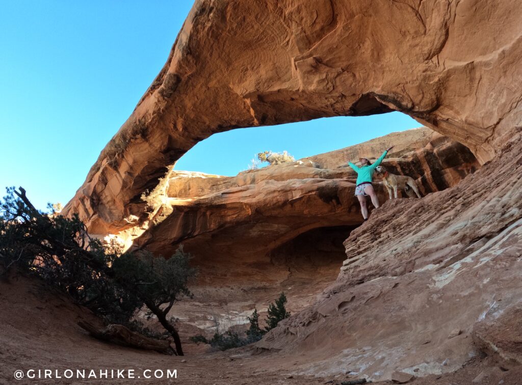 Hiking to Uranium Arch, Moab, Utah